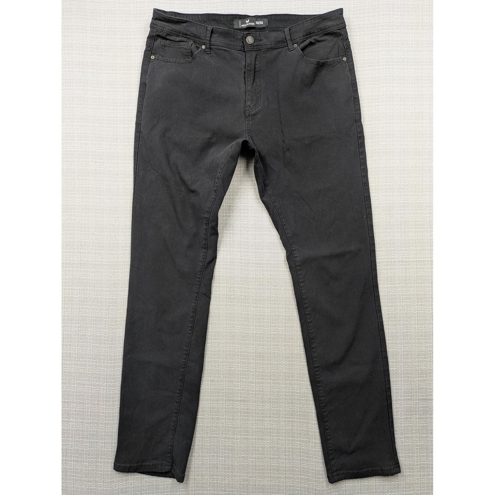Nick Danger Jeans Mens 34x31 Black Skinny Slim Stretch Denim Pants Dark Wash
